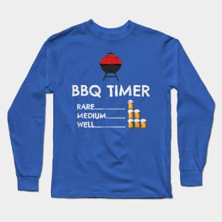 BBQ time rare medium well Long Sleeve T-Shirt